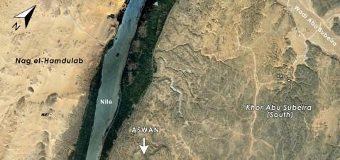 La regione di Assuan interessata dall'Aswan-Kom Ombo Archaeological Project (Akap) condotto dalle università di Bologna e Yale