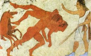 Affreschi nella Tomba della Scimmia di Chiusi