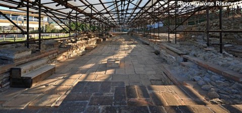 L'area archeologica di via degli Scavi a Montegrotto con un grande complesso termale