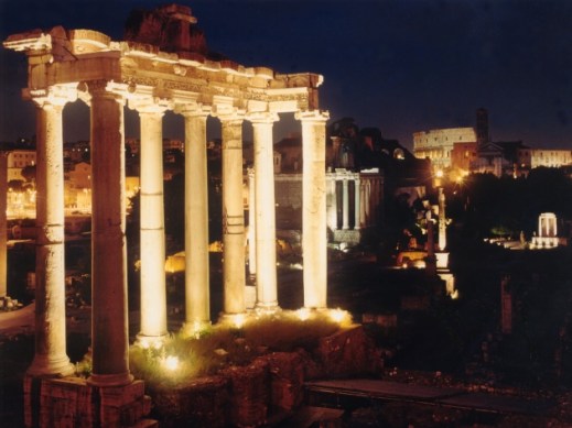 Nuova illuminazione a led al Foro Romano: più potente e più economica