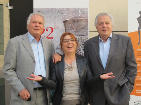 Angelo e Alfredo Castiglioni tra Siusy Bladi alla rassegna internazionale del cinema archeologico di Rovereto