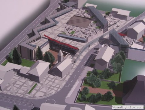 Il rendering del parco archeologico di Saint Martin de Corleans ad Aosta