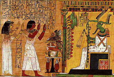 Geroglifici: dettaglio dal Libro dei Morti nella tomba di Kha