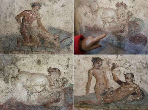 Gli affreschi erotici del Piccolo Lupanare di Pompei o "Lupanariello"