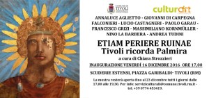 Il manifesto della mostra di Tivoli "Etiam periere ruinae"