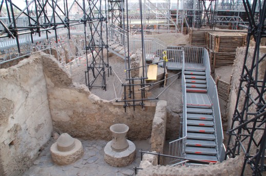 Apre per San valentino la preziosa domus dei Casti Amanti, un cantiere aperto tra impalcature e passerelle metalliche