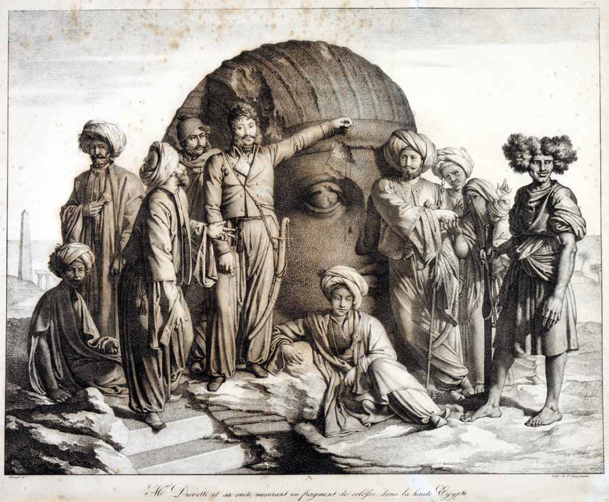 torino_egizio_Bernardino-Drovetti-tra-le-rovine-di-Tebe-1818_foto-museo-egizio