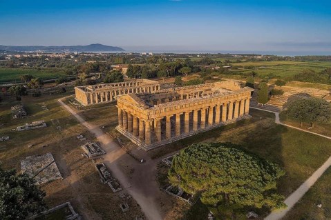 paestum_Santuario Meridionale_veduta-aerea_foto-pa-paeve