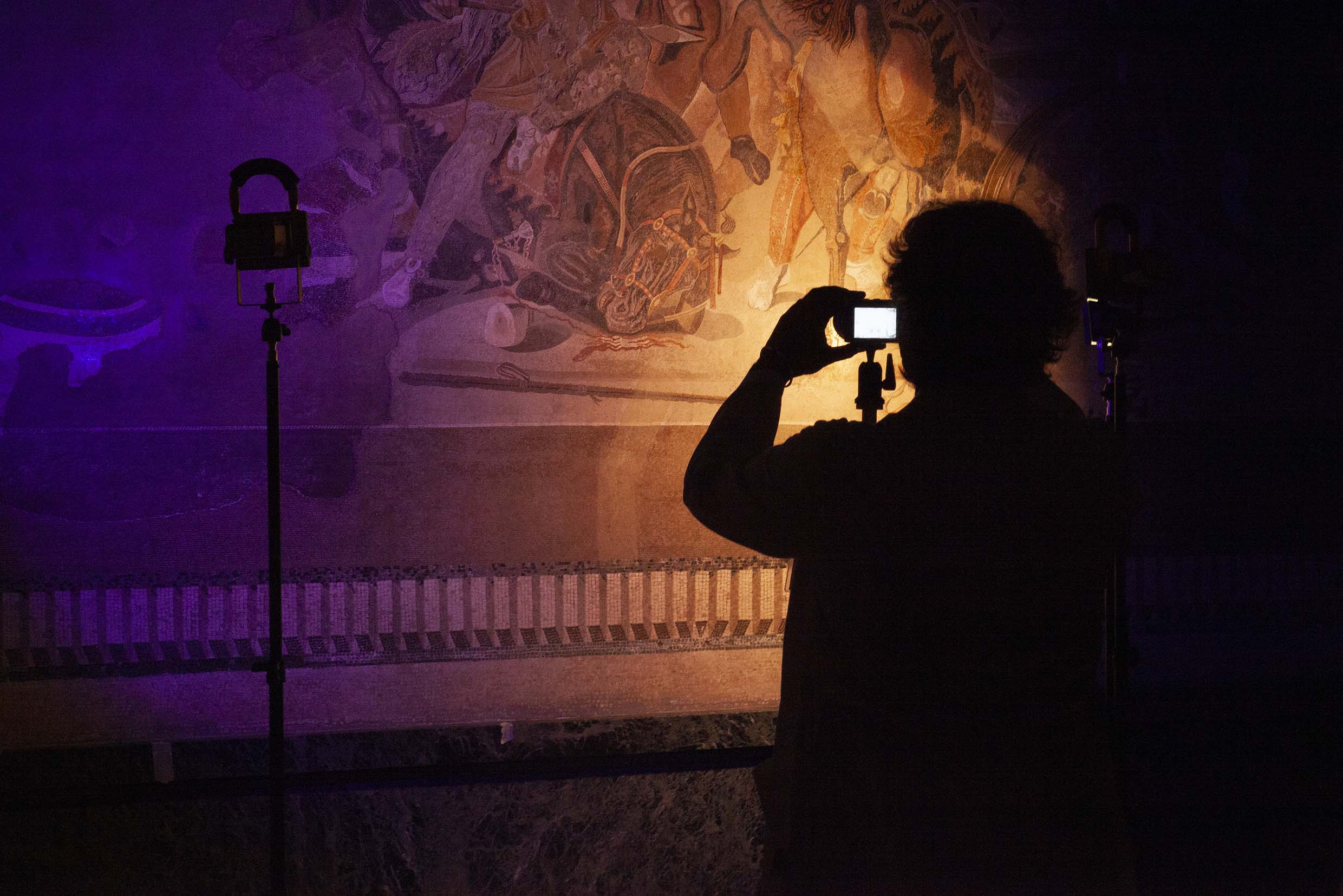 napoli_mann_attività di diagnostica sul mosaico del MANN-1_MG9516_foto-pedicini