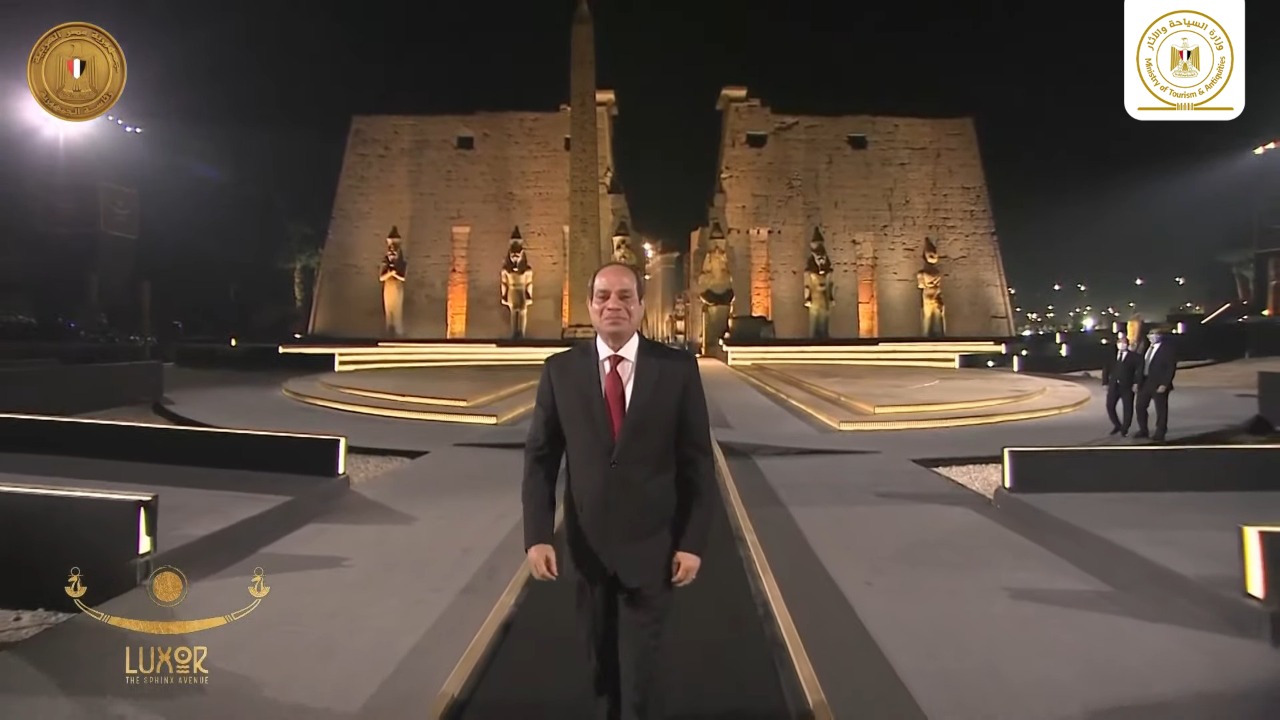 egitto_luxor_viale-delle-sfingi_cerimonia-apertura_presidente-al-sisi_foto-ministry-of-Tourism-and-Antiquities