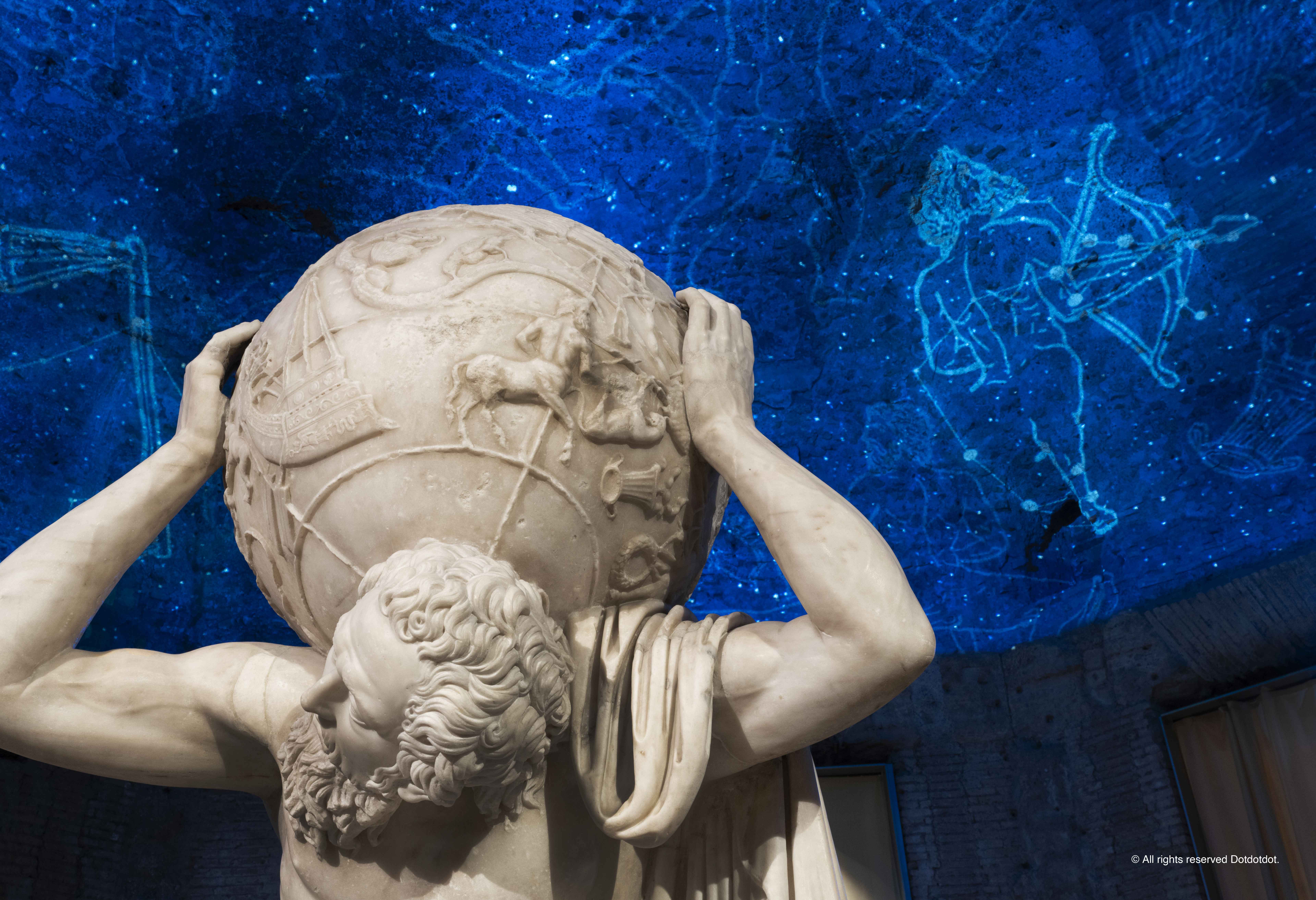 roma_domus-aurea_mostra-raffaello-2_Dotdotdot_atlante-farnese_foto-andrea-martiradonna