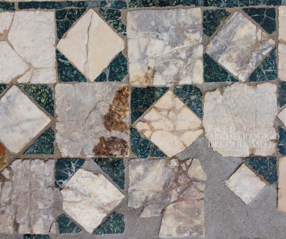 roma_foro-romano_basilica-emilia_taberna_opus-sectile_particolare-scacchiera_foto-PArCo