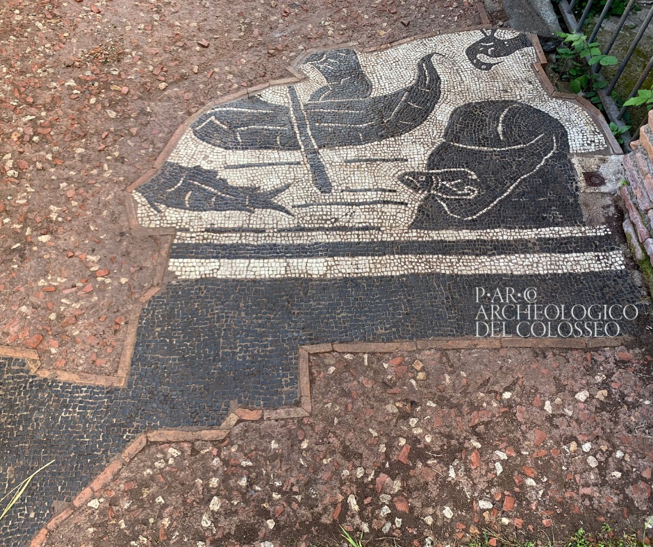 roma_foro-romano_fonte-giuturna_mosaico-con-scena-marina_piroga_foto-PArCo
