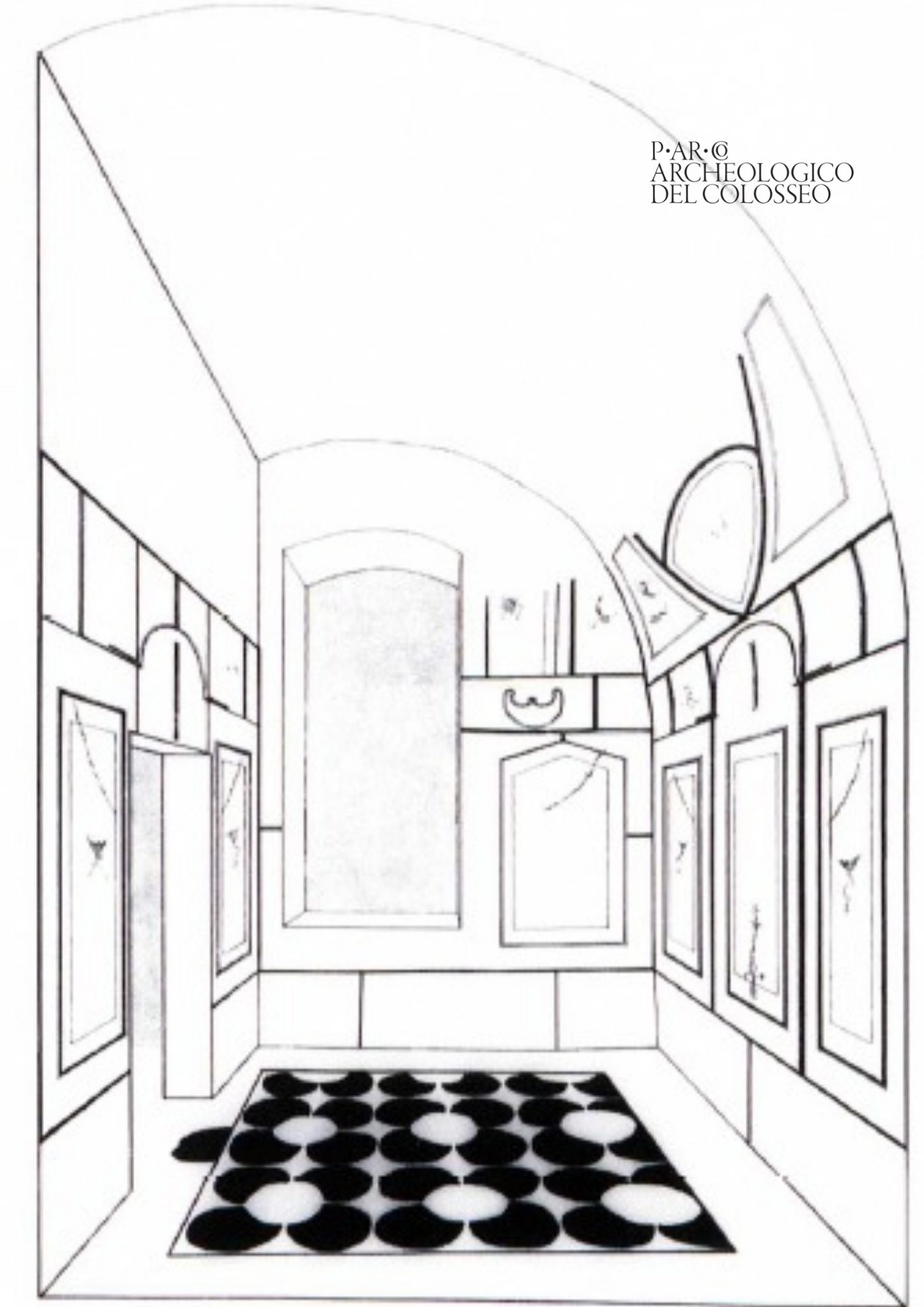 roma_palatino_domus-via-san-gregorio_disegno-mosaico_foto-PArCo