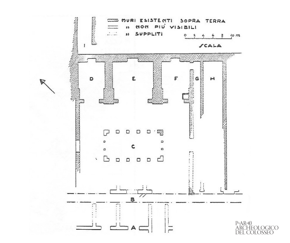roma_palatino_schola-praeconum_pianta_da-lugli_foto-PArCo