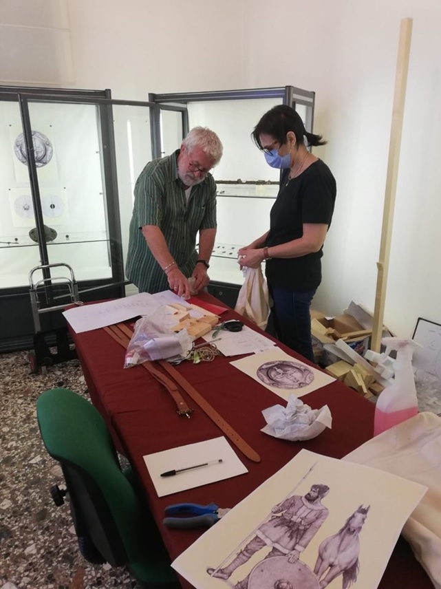 montecchio_museo-zannato_mostra-il-cavaliere-longobardo-di-monticello-di-fara_preparativi_foto-sabap-vr