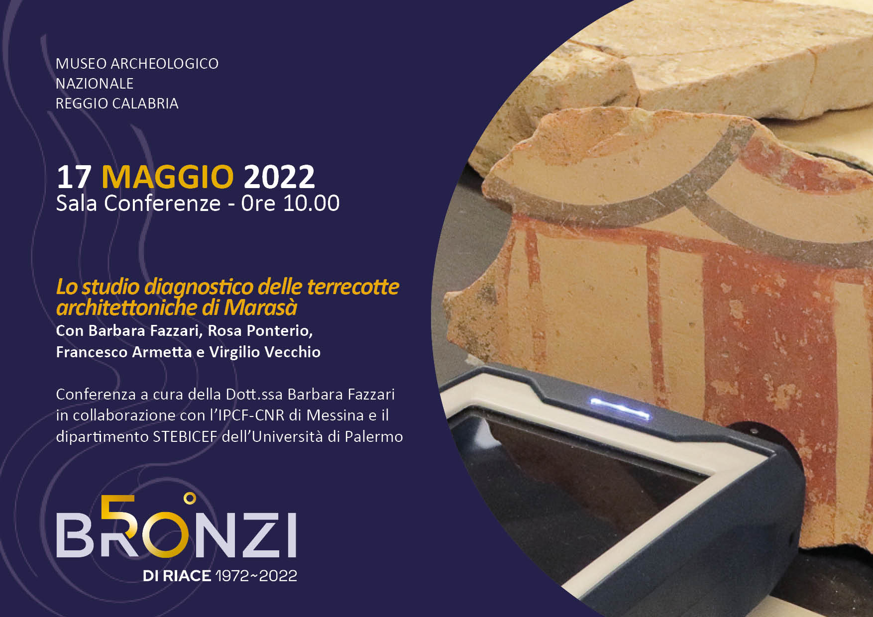 reggio-calabria_archeologico_cinquantesimo_Conferenze sui restauri_terrecotte-marasa_locandina