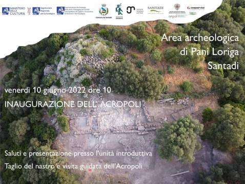 santadì_area-archeologica-pani-loriga_inaugurazione-acropoli_locandina