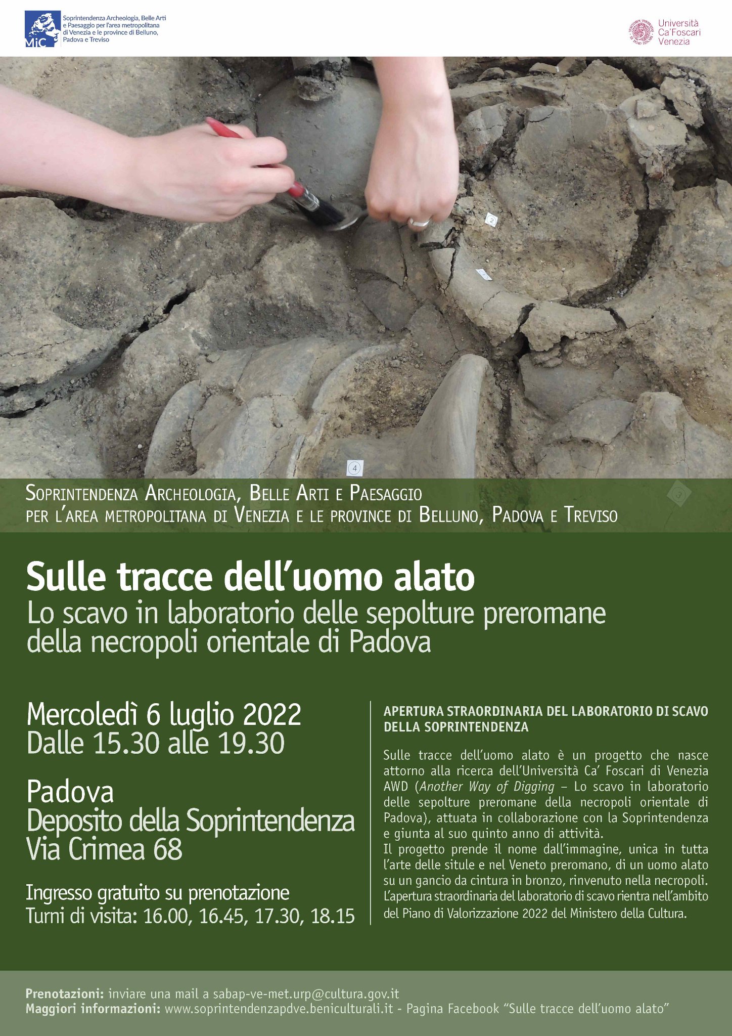 padova_laboratorio-archeologico_sulle-tracce-dell-uomo-alato_locandina