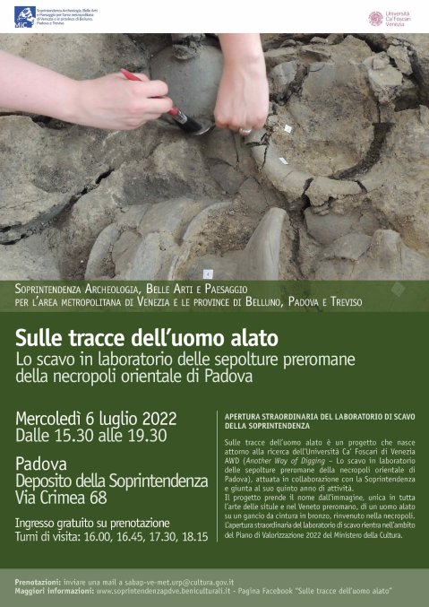 padova_laboratorio-archeologico_sulle-tracce-dell-uomo-alato_locandina