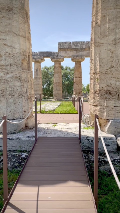 paestum_santuario-meridionale_Ingresso percorso accessibile della cosiddetta Basilica_foto-pa-paeve