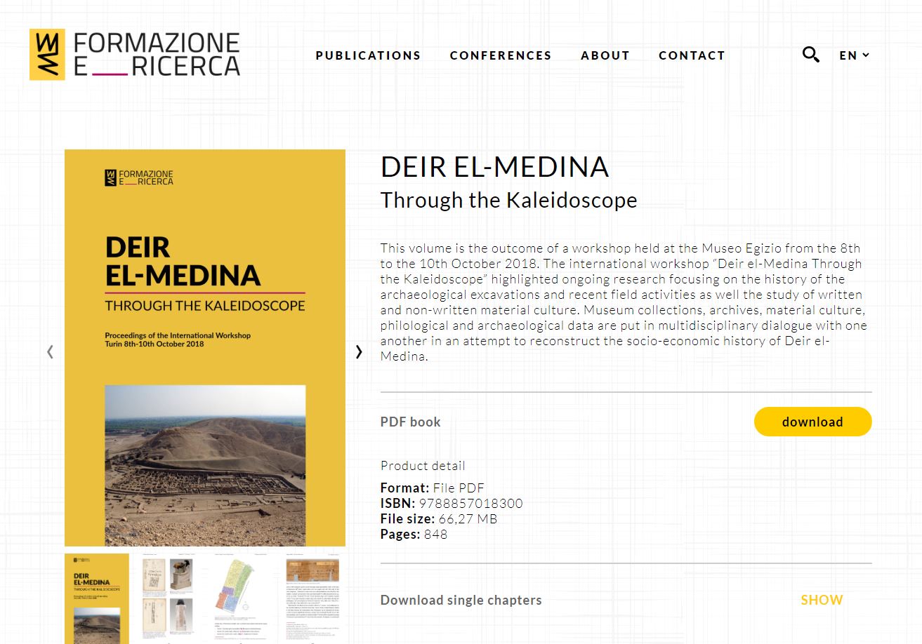 torino_egizio_DEIR EL-MEDINA. Through the Kaleidoscope_on-line_home-page
