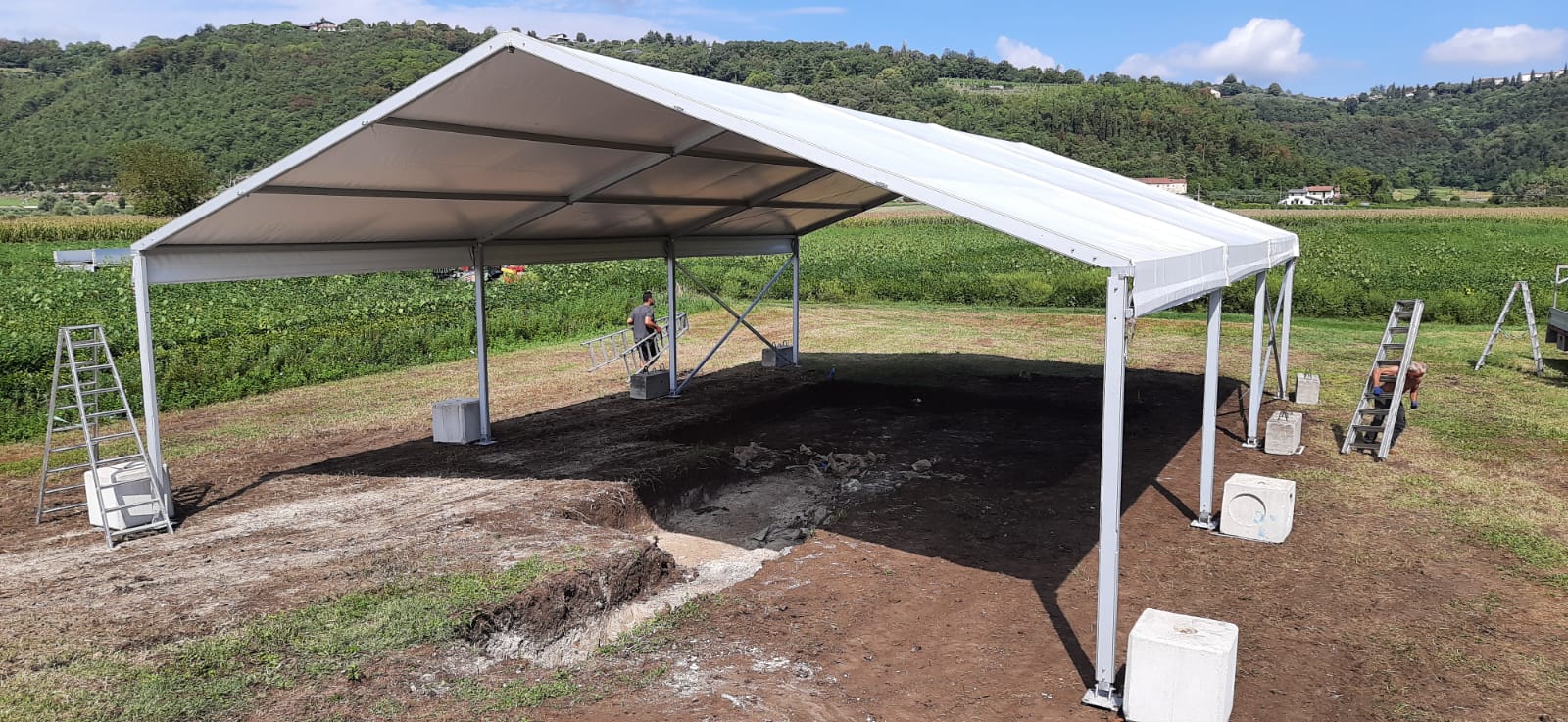 Fimon_Molino Casarotto_copertura-area-scavo-2022_foto-sabap-vr