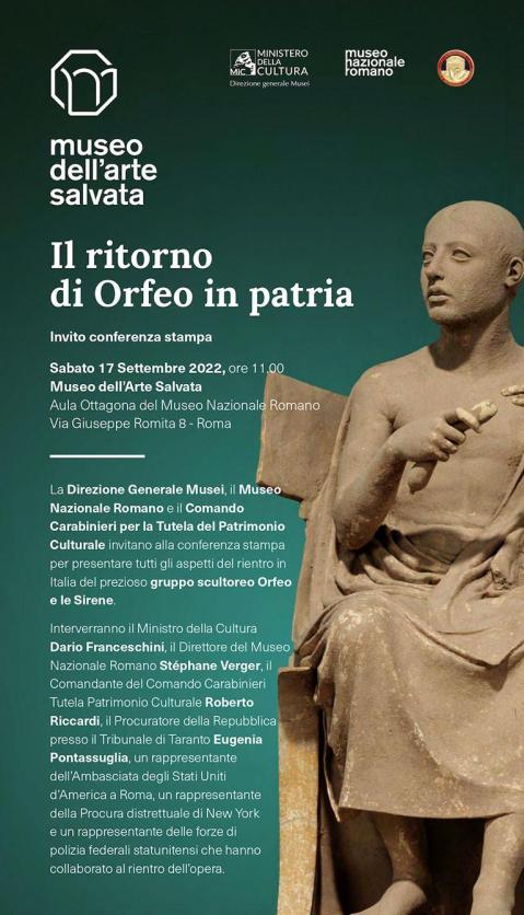 roma_museo-arte-salvata_Il ritorno di Orfeo in patria_locandina
