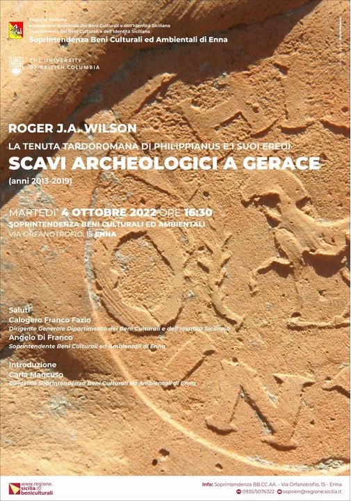 enna_conferenza-scavi-archeologici-a-gerace_con-roger-j-a-wilson_locandina
