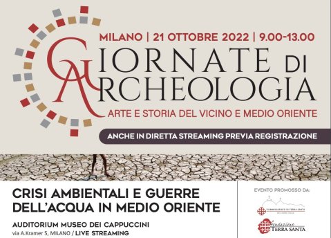 milano_fondazione-terrasanta_giornate-dell-archeologia_guerra-dell-acqua-in-medio-oriente_locandina