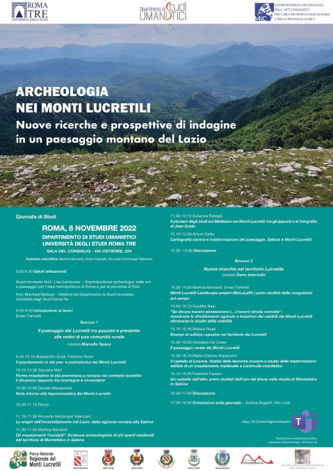 roma_uniromatre_archeologia-dei-monti-lucretili_giornata-di-studi_locandina