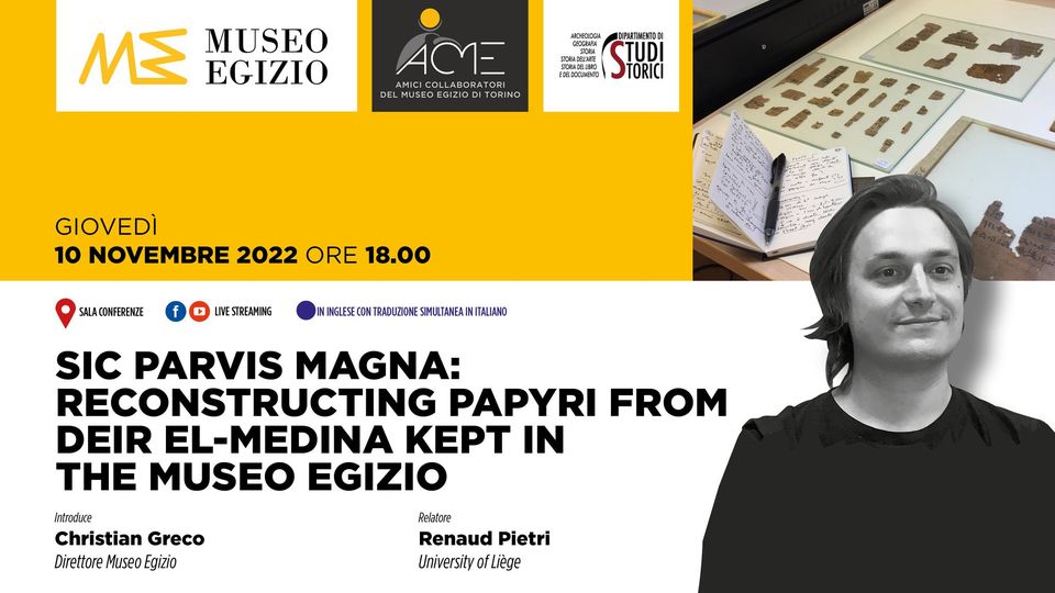 torino_egizio_conferenza-Sic parvis magna_renaud-pietri_locandina