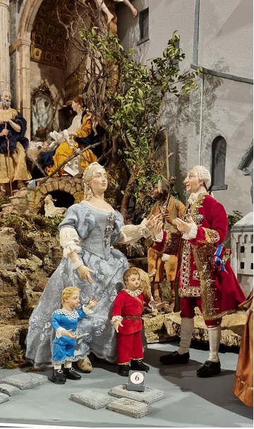 napoli_mann_presepe-continuum-2022_famiglia-reale-in-visita-agli-scavi_foto-graziano-tavan