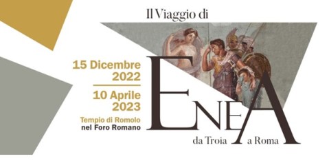 roma_tempio-di-romolo_mostra-Il-Viaggio-di-Enea_da-troia-a-roma_locandina