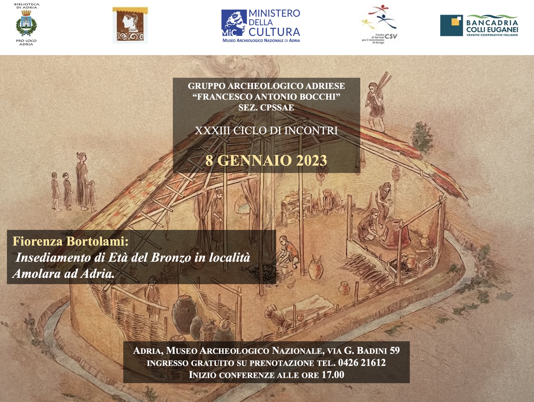 adria_archeologico_conferenza-insediamento-età-del-bronzo_fiorenza-bortolami_locandina