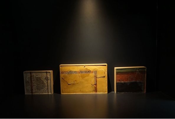 altino_museo_frammenti di intonaci dipinti_Altinum_I - II sec. d.C._foto-drm-veneto
