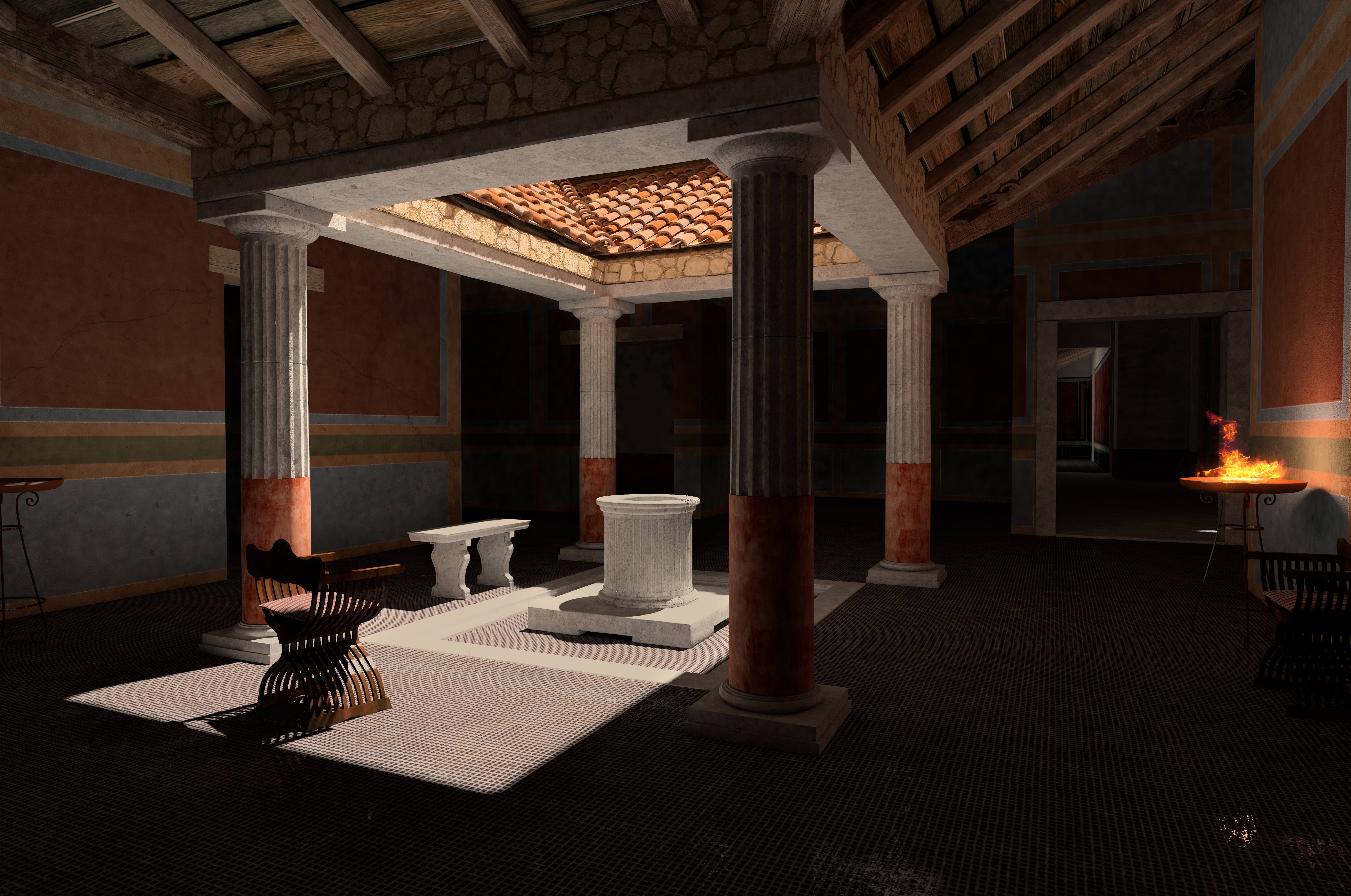 Domus di Tito Macro - Atrio (I sec d.C.)