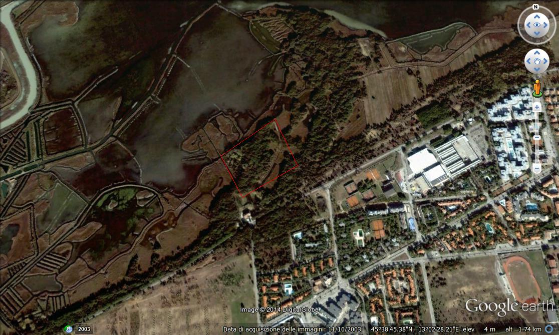 bibione_villa-romana-mutteron-dei-frari_mappa-satellitare_foto-mic