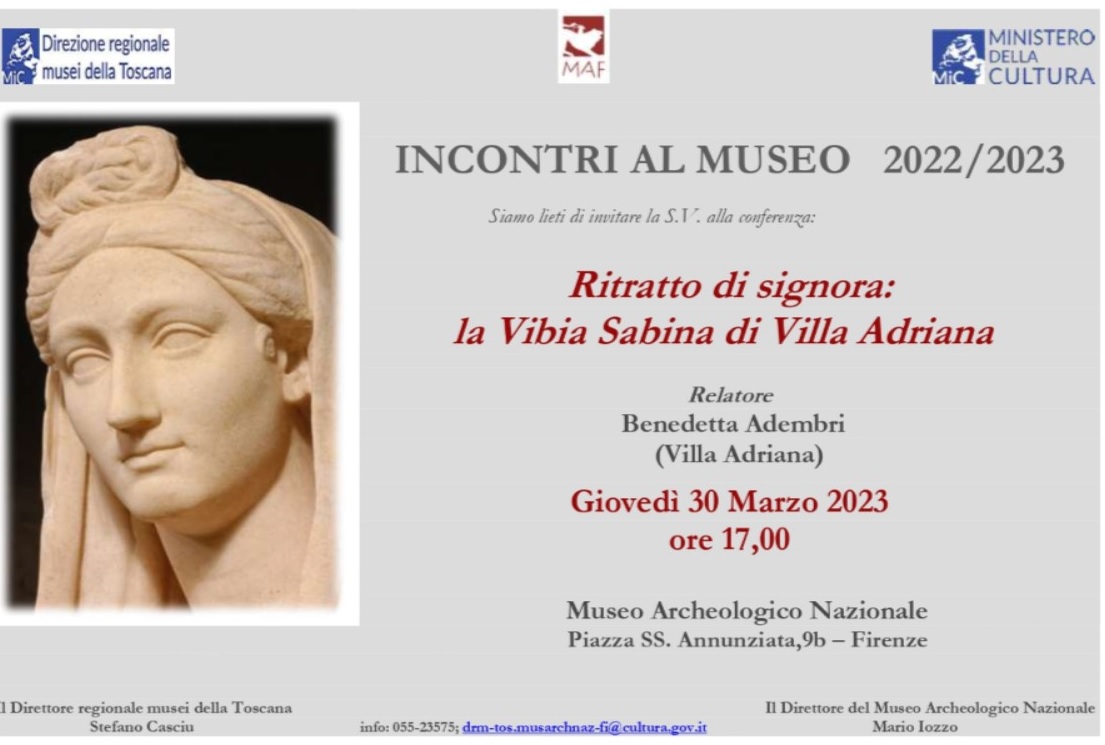 firenze_archeologico_incontri_ritratto-di-signora_la-vibia-sabina-di-villa-adriana_benedetta-adembri_locandina