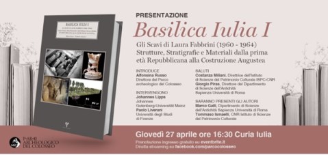 roma_dialoghi-in-curia_libro-basilica-iulia-I-gli-scavi-di-laura-fabbrini_presentazione_locandina