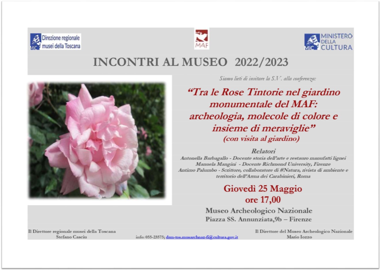 firenze_archeologico_conferenza-le-rose-tintorie-del-giardino-del-maf_barbagallo-mangini-palumbo_locandina