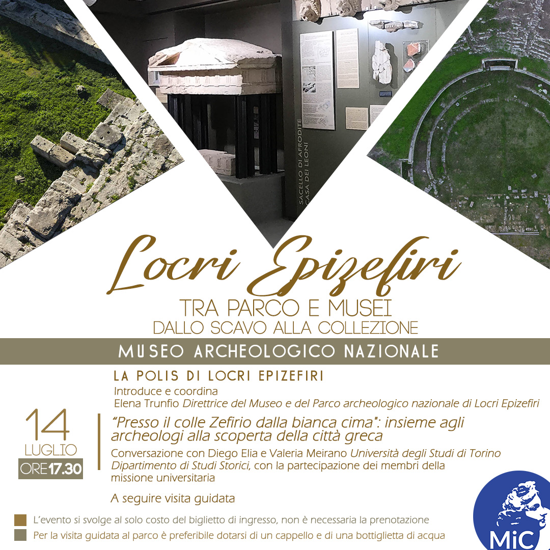 locri-epizefiri_archeologico_tra-parco-e-musei_dallo-scavo-alla-collezione_2023_incontro-14-luglio_locandina
