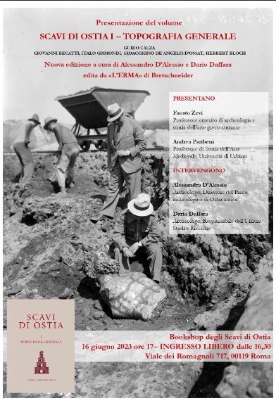 ostia-antica_parco_libro-scavi-di-ostia_I_topografia-generale_presentazione_locandina