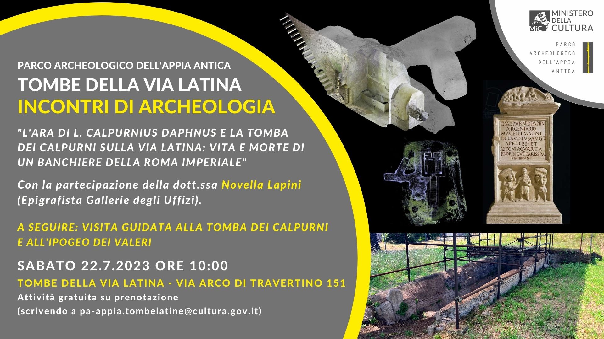 appia-antica_parco_incontri-archeologia-alle-tombe-di-via-latina_22-luglio_locandina