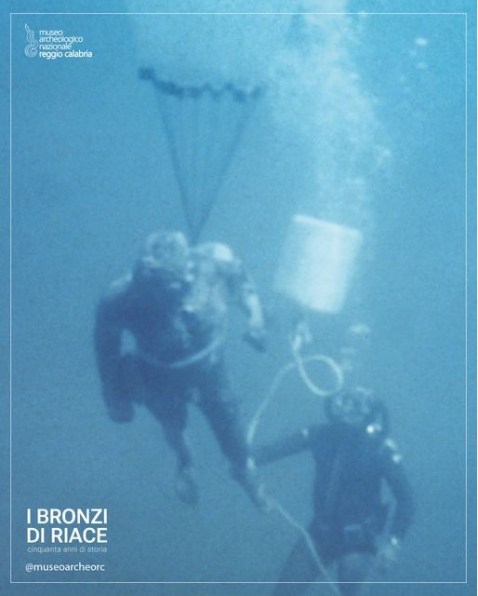 reggio-calabria_archeologico_mostra-Bronzi-di-Riace_foto-storica-ritrovamento_foto-MArRC