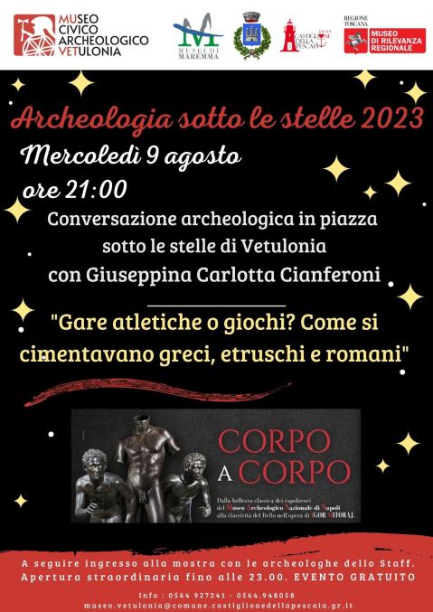 vetulonia_archeologico_archeologia-sotto-le-stelle_conversazione-gare-atletiche-o-gare_carlotta-cianferoni_locandina