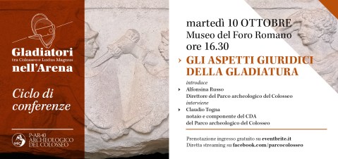 roma_curia-iulia_conferenza-gli-aspetti-giuridici-della-gladiatura_locandina