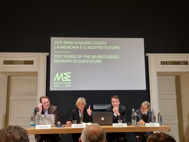 torino_egizio_celebrazioni-bicentenario_presentazione_2_gianotten-christillin-greco-mori_foto-graziano-tavan