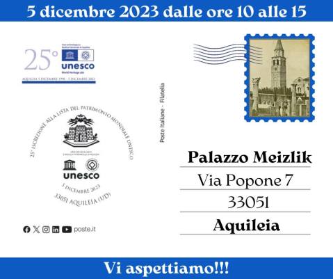 aquileia_fondazione_celebrazioni-25 anni-unesco_annullo-filatelico_locandina