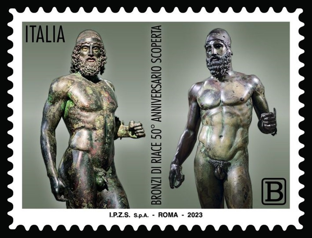 reggio-calabria_poste-italiane_francobollo-50mo-ritrovamento-bronzi-di-riace_foto-centro-anassilaos